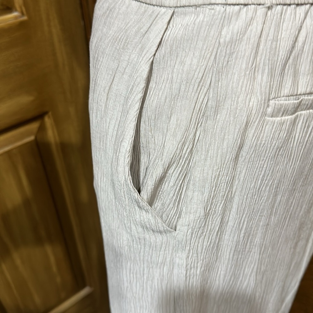 Jason Wu Wide Leg 2-Piece Crinkle Gauze Pant Set Size Small - NWT - Picture 4 of 13